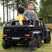 高档超大六轮宾车士授汽权G63越 AMG皮卡大G儿童电动双座野车可坐