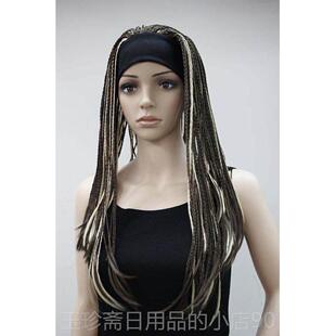 正品假发小辫真可以直接戴梯度嘻与哈流行歌手舞蹈欧美表演直非播