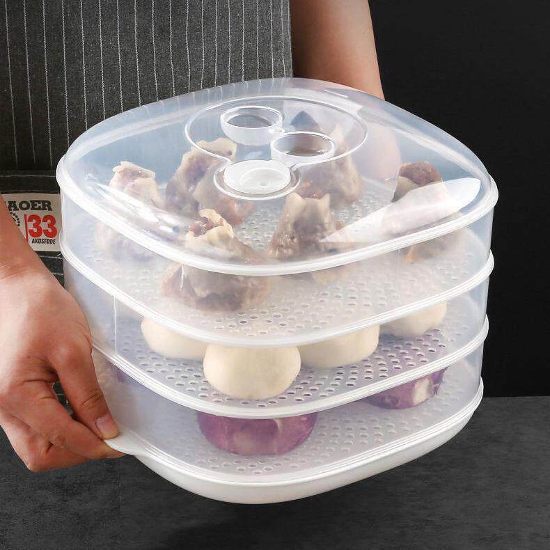 日本品质微波炉专用加热箱透明蒸笼带盖热包馍家用多功能热菜工艺