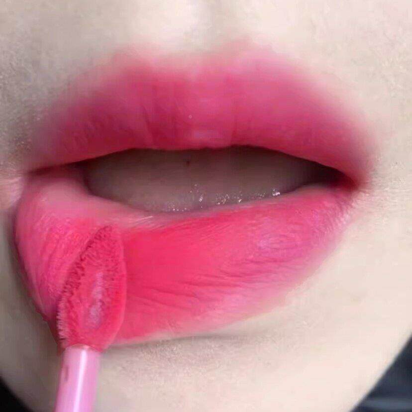 韩系妹BMD色!显白哑光雾唇泥唇釉口红芭嫩乐面色伪素蜜颜桃粉郁金