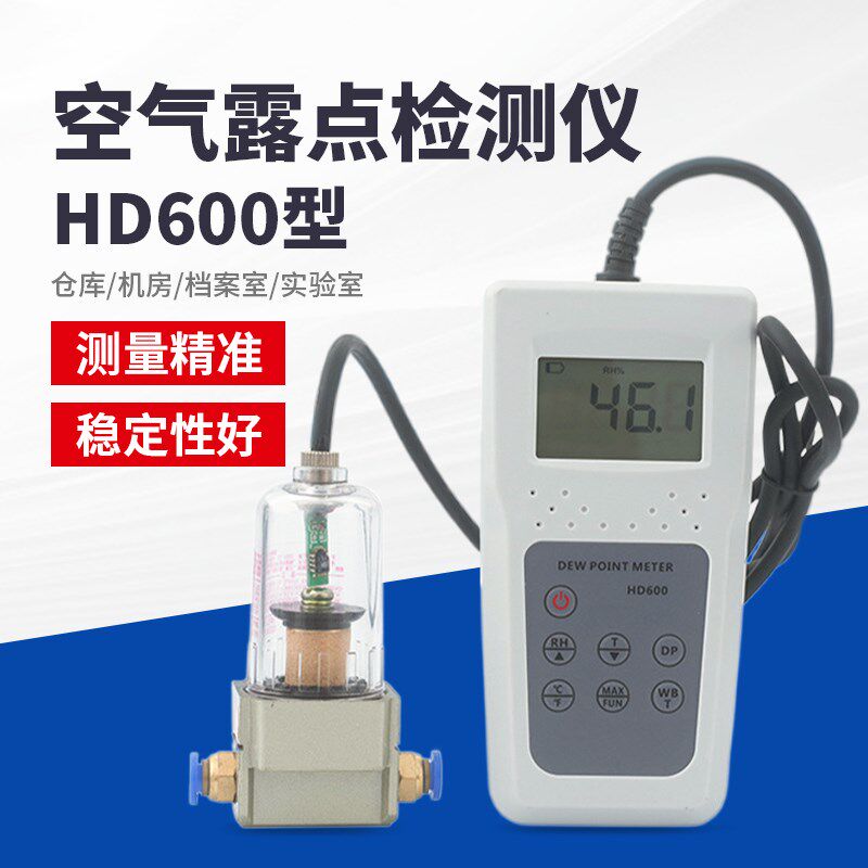 露点仪HD600空气露点检测仪温湿度表空气湿球工业环境温度湿度计