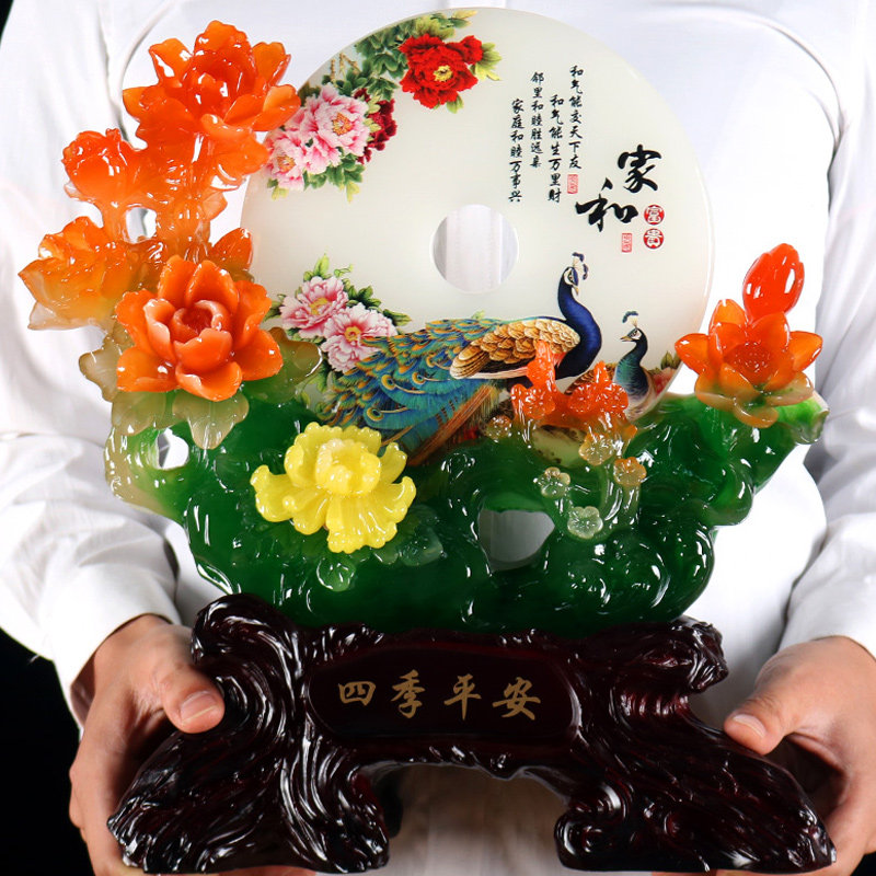 乔迁新居礼品送客厅摆件新房家居玄关隔断酒柜床头电视柜吧台装饰