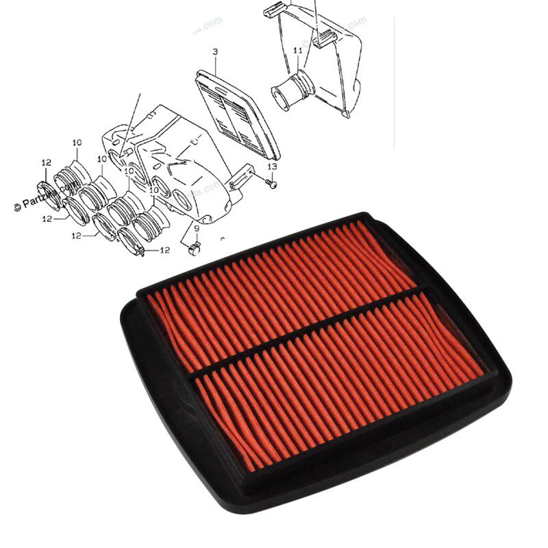 GSF600 Bandit 95-99 GSF1200 96-99 GSX-R600 GSXR600 空气滤芯