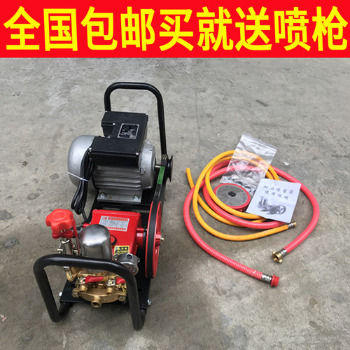电动农用高压机动喷雾器打药机担架式喷药泵/220V单相电果园水泵