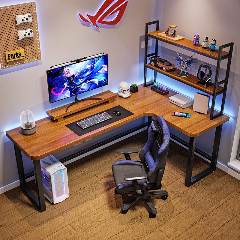 实木转角书桌家用台式电脑桌拐角办公桌墙角工作台l型学生学习桌,住宅家具,转角桌,淘宝优惠券,粉丝福利购,淘宝优惠卷