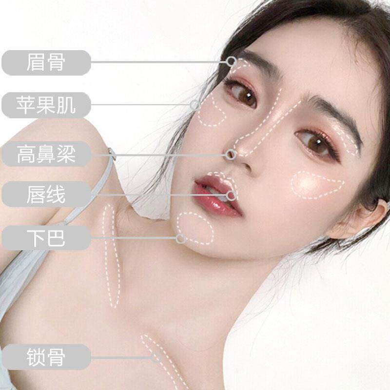 影高光一修容腮红遮瑕盘鼻影三合闪粉面部提影亮侧WMU阴哑光珠光
