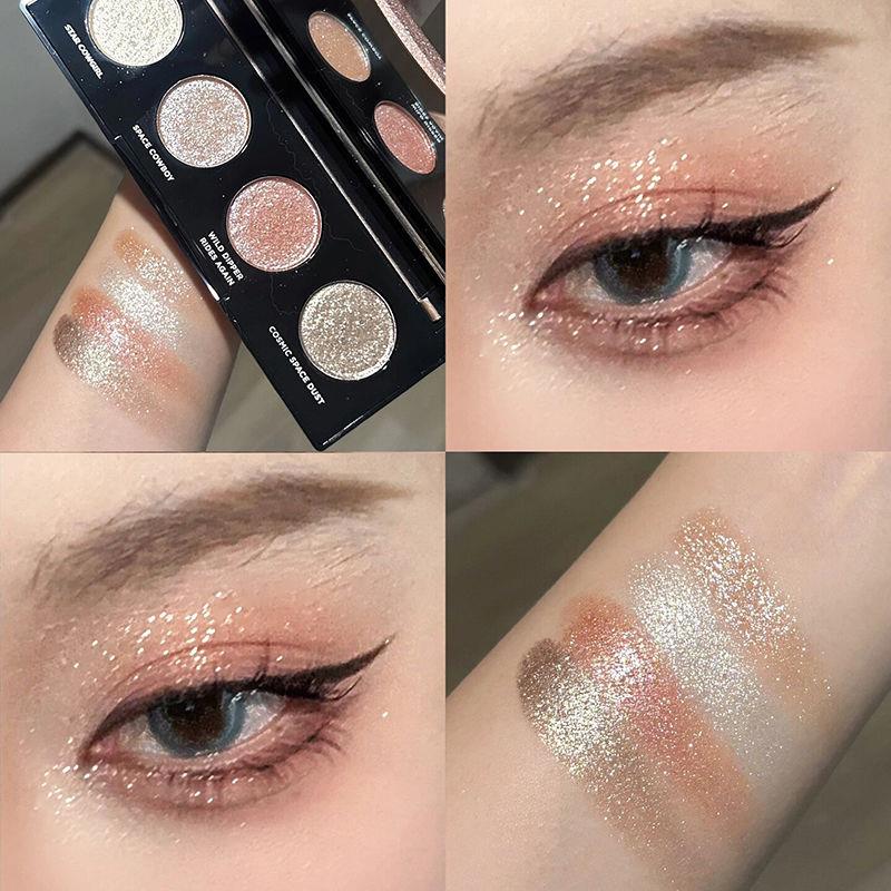 李佳琦推荐新品牛郎织女银河爆闪四色眼影盘珠光亮片晶偏光高光粉