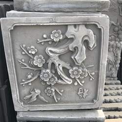 山西砖雕福禄寿 梅兰竹菊 烧制青砖