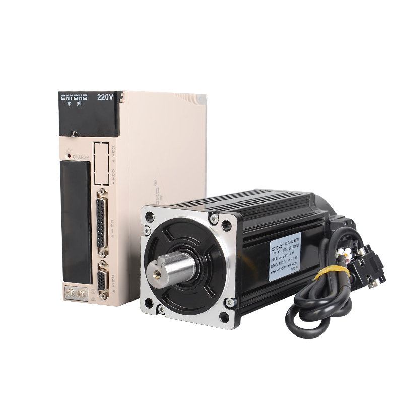 宇辉80交流伺服电机套装220V增量绝对值伺服驱动器1KW80ST04030