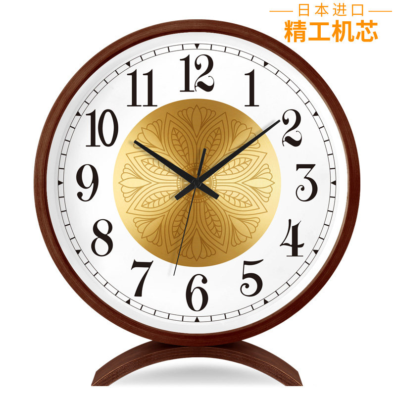 电波座钟客厅高端大气坐钟实木摆台式时钟表摆放式桌面摆件大台钟,家居饰品,挂钟,淘宝优惠券,粉丝福利购,淘宝优惠卷