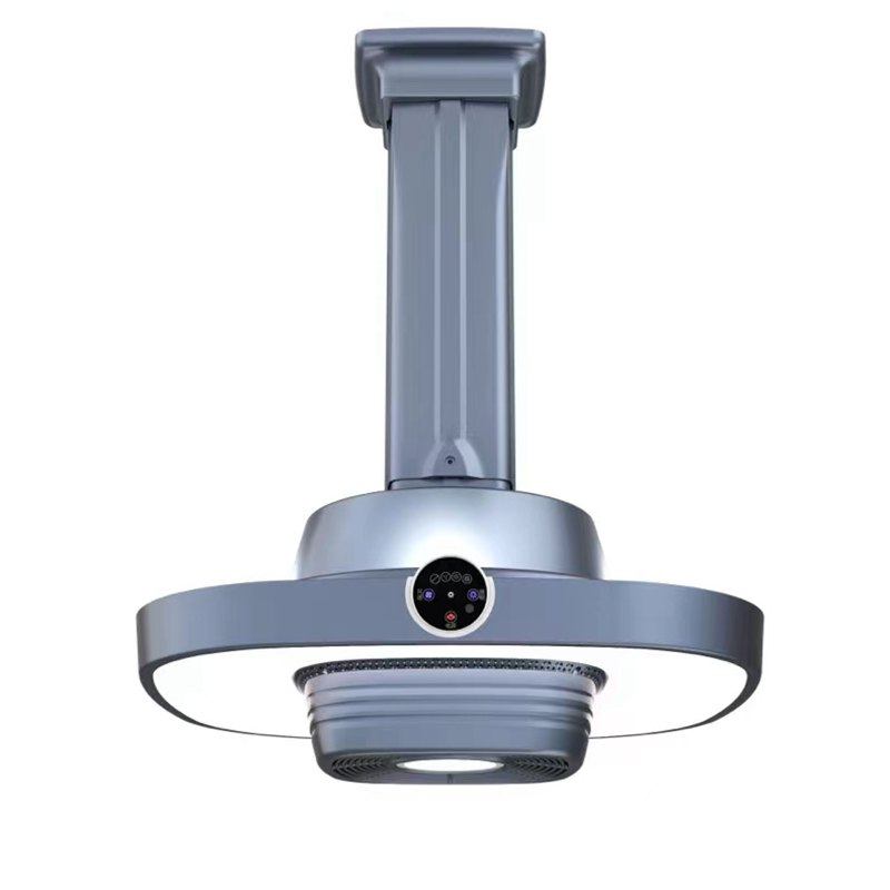 棋牌室直排麻将机吸烟灯外排净化机内循环空气净化灯自动升降吊灯