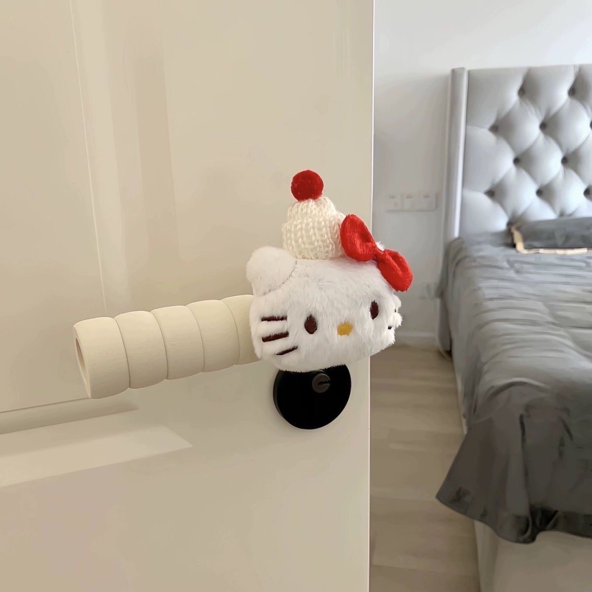 hellokitty门把手套卧室门防撞防静电护墙门把保护套卡通可爱创意图片