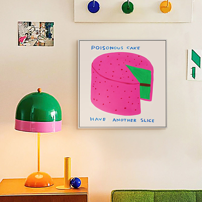 彩色趣味装饰画孟菲斯多巴胺小众艺术家客厅餐厅墙壁挂画居壁画