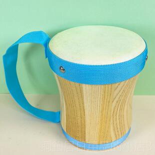 高档邦戈鼓木奥尔夫乐鼓幼儿园早器教儿童敲击羊皮制手拍鼓印第安