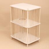 高档实木猫窝两层DIY子猫别猫共笼用不占墅人地跳台爬架猫屋