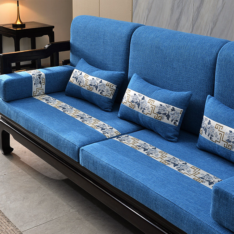 中式沙发垫椰棕乳胶定制实木红木布艺沙发坐垫加硬加厚棕垫棕榈垫