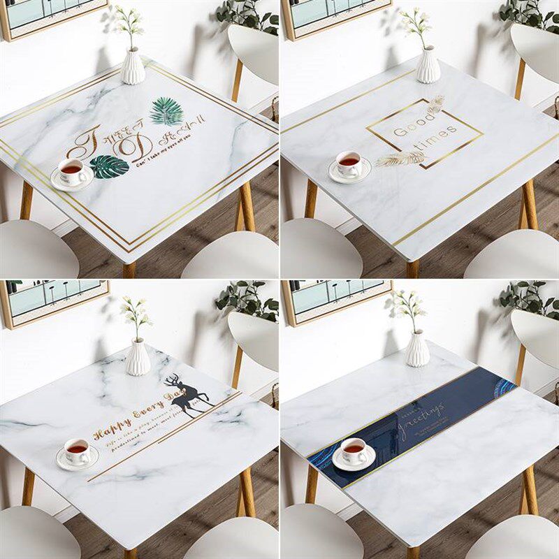 桌布正方形防水防油免洗餐桌台布防烫小方桌桌垫家用桌面茶几套罩