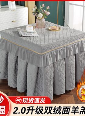 烤火桌罩套桌布烤火罩长方形茶几烤火桌罩2023新款冬天餐桌保护罩