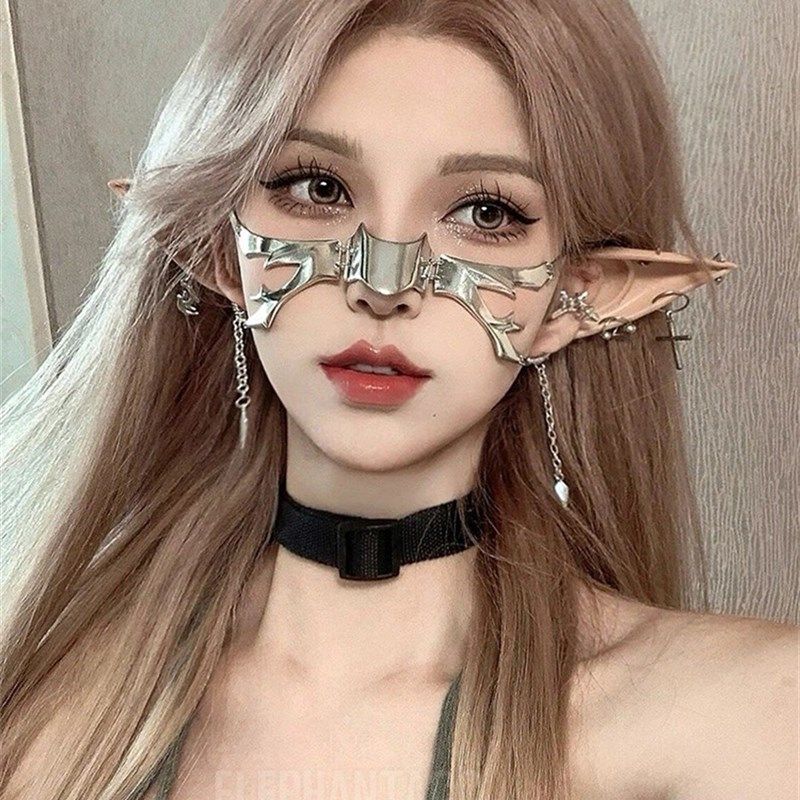 新款赛博朋克未来感金属面具异形流体机械风派对装扮万圣节道具,节庆用品/礼品,面具,淘宝优惠券,粉丝福利购,淘宝优惠卷