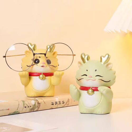 可爱卡通神龙眼镜架摆件眼镜店展示架子道具办公室创意眼镜放置架