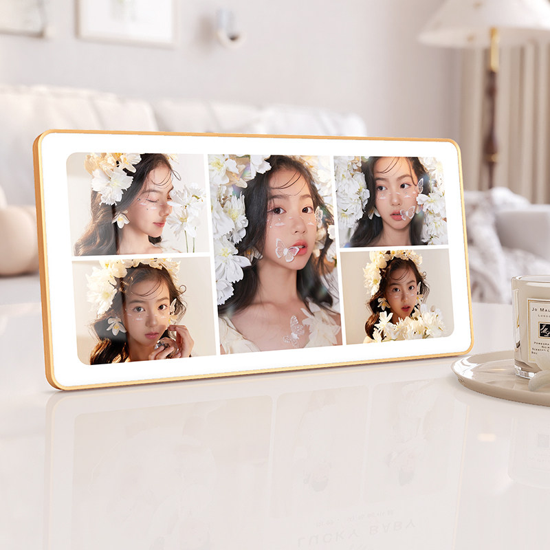 打印宝宝照片定制相框洗周岁相片全家福做成水晶相册摆台高级感,家居饰品,相框/画框,淘宝优惠券,粉丝福利购,淘宝优惠卷