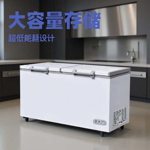 顶部开启式商用冰箱冷冻柜 大容量水平式冷冻柜 深度冷冻柜