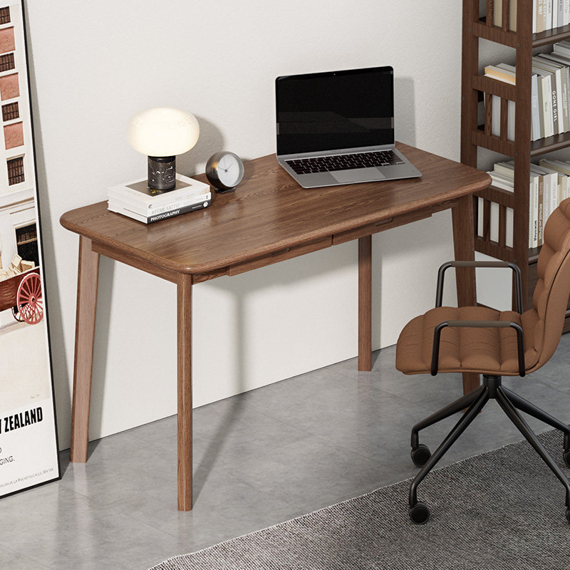 实木小桌子书桌学生家用卧室台式电脑桌简易办公桌简约现代写字桌