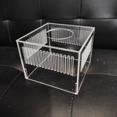 鱼缸水族三重溢流管隔离盒水族箱过滤挡沙挡鱼挡泥防吸小幼鱼虾盒