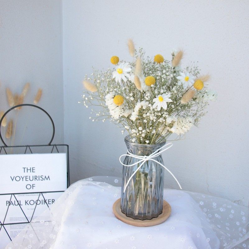 卧室床头柜花束满天星干真向日葵棉花送老师餐桌摆件客厅装饰,家居饰品,干花/花瓣/干花包/干树枝,淘宝优惠券,粉丝福利购,淘宝优惠卷