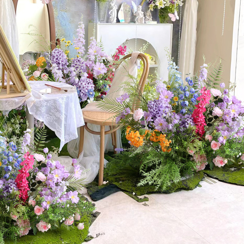莫奈花园花艺场景布置餐厅咖啡店打卡区仿真花卉道具仿生花丛造景,家居饰品,仿真花/假花,淘宝优惠券,粉丝福利购,淘宝优惠卷