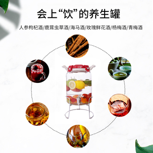 居元素阿波罗果醋罐无铅玻璃带龙头家用杨梅发酵桶密封罐泡酒瓶子