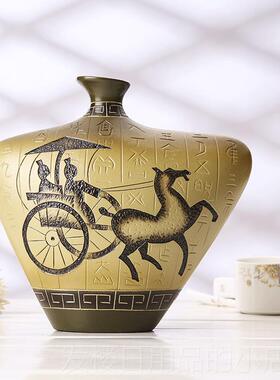 正品酒柜装饰小众古摆件现代客术厅家居创意博架品摆设彩陶设计师