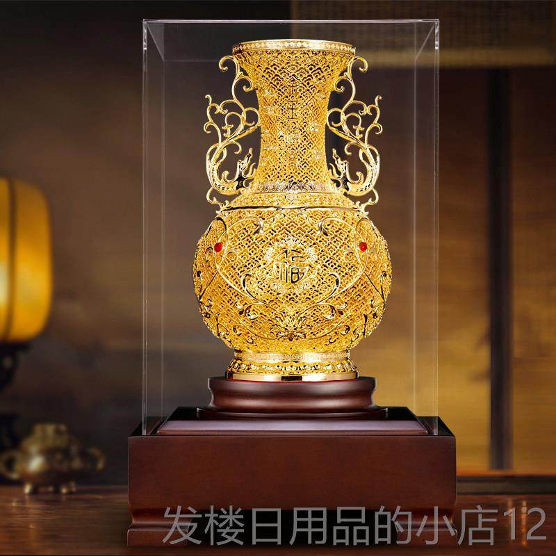 正品非遗花丝花瓶铜摆工品乔迁艺家居件客厅公司办公室中式装新饰,家居饰品,装饰摆件,淘宝优惠券,粉丝福利购,淘宝优惠卷