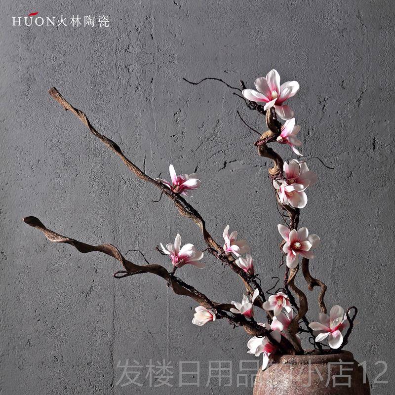 正品花景德镇罐新中国风覆古老陶瓷花盆干花客器厅落地式大瓶炻陶