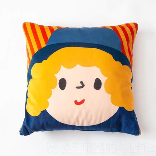 正品卡通侣抱枕枕被两用保绒暖抱情毯珊瑚法兰绒办公室午睡毯汽车
