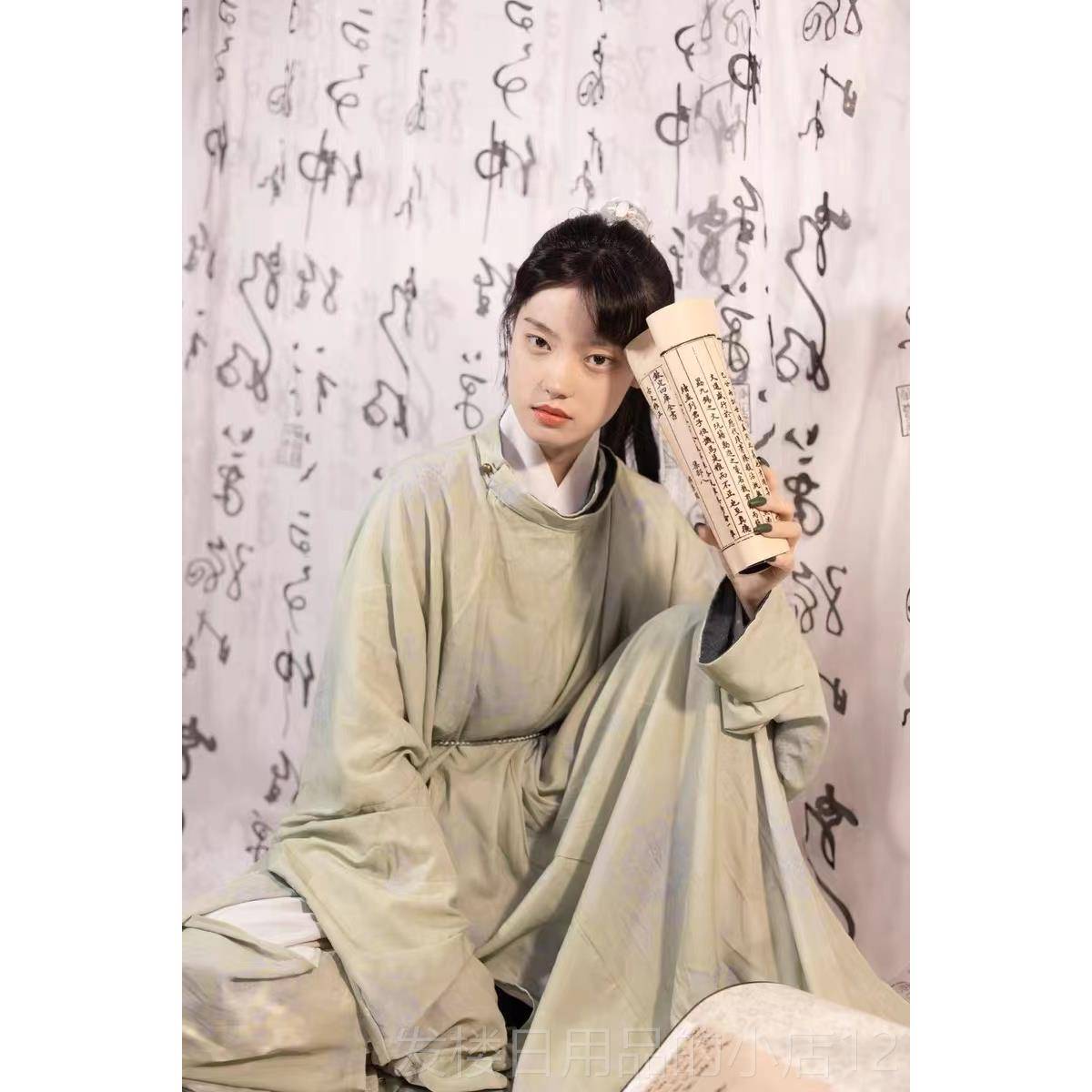 正品出租唐制秋圆领袍女同款汉男服中演出服装表写真拍摄服装