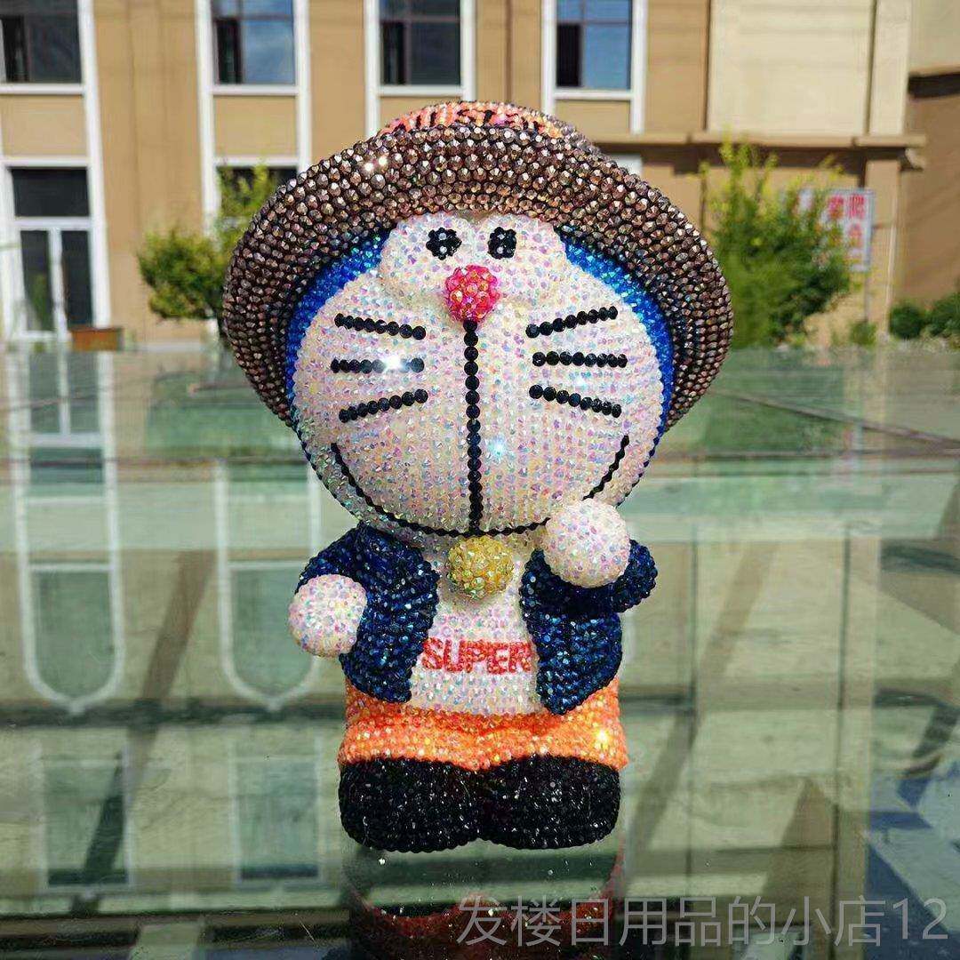 正品带帽存搪钱罐贴子钻可爱卡通儿储钱罐胶储蓄罐童礼物送女朋友