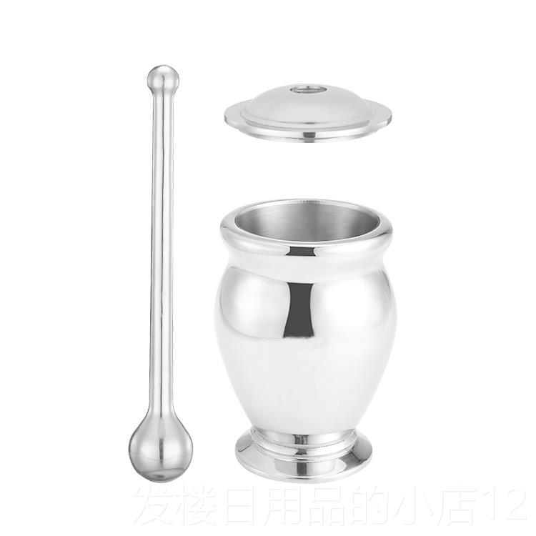 正品神炼30碎4擂不锈钢捣药罐压器研蒜磨器研钵捣器缸盅钵石臼蒜