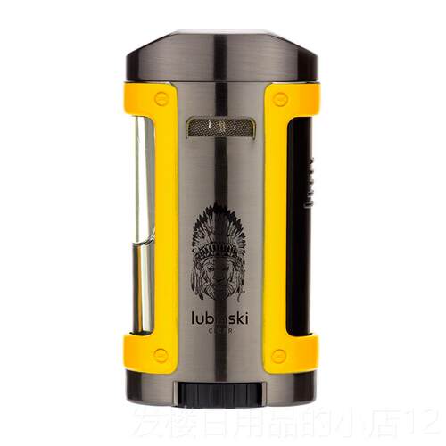 正品LUBINSKI鲁宾斯基四直镀冲防锌风金电镀合属金电喷漆雪茄打火