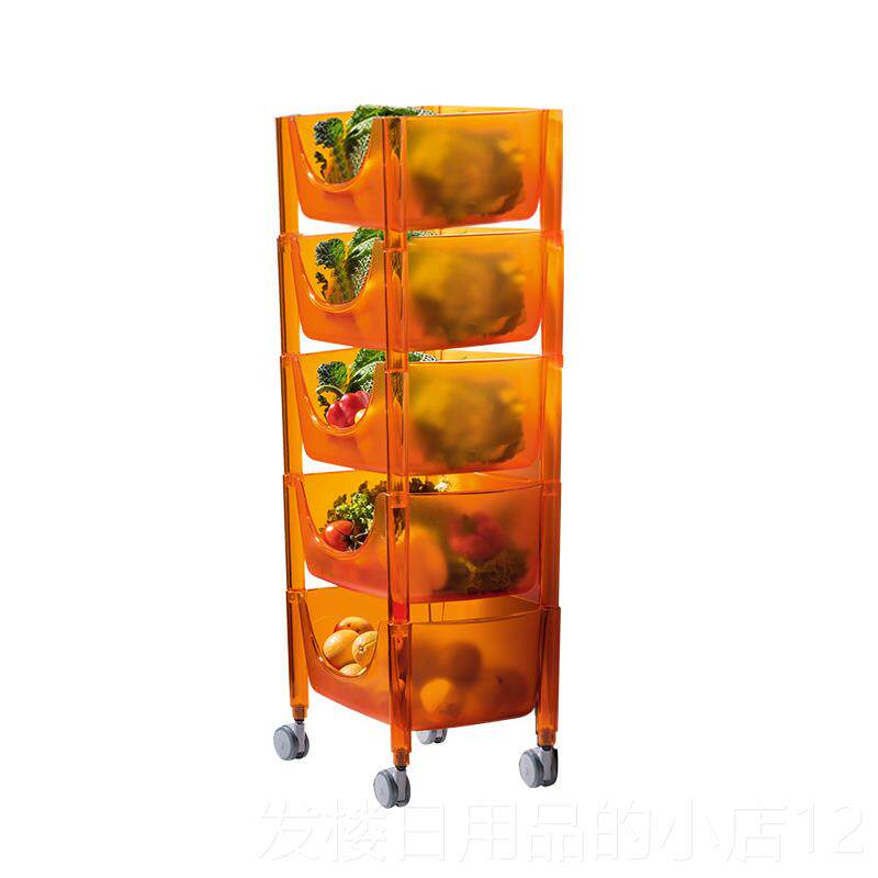 正品利快小推车 意大利guzzii厨房多n层带轮果蔬收架子整理纳物筐