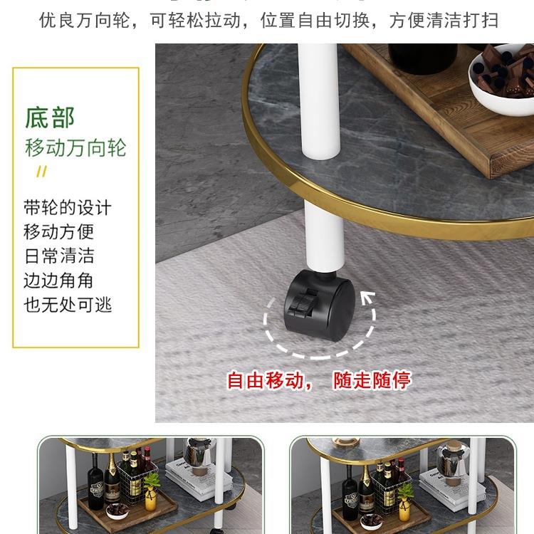 沙发边边柜家用客厅可移动茶几简WFY简约现几代易网小红岩板桌子B