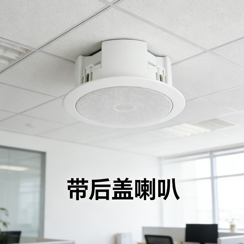 天籁5寸同轴隐藏式定压吸顶音箱办公室走廊背景音乐功放隐喇叭717