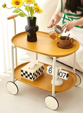沙发落边几茶客厅几地摆件床头软装饰品纳置物架收小推车轻b77274
