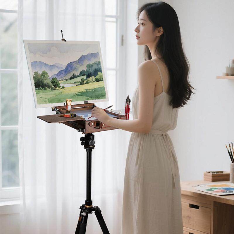 绘画多功能意式水彩实CWS木美箱术户外便携可伸缩折叠三脚架画岳,鲜花速递/花卉仿真/绿植园艺,其它园艺用品,淘宝优惠券,粉丝福利购,淘宝优惠卷