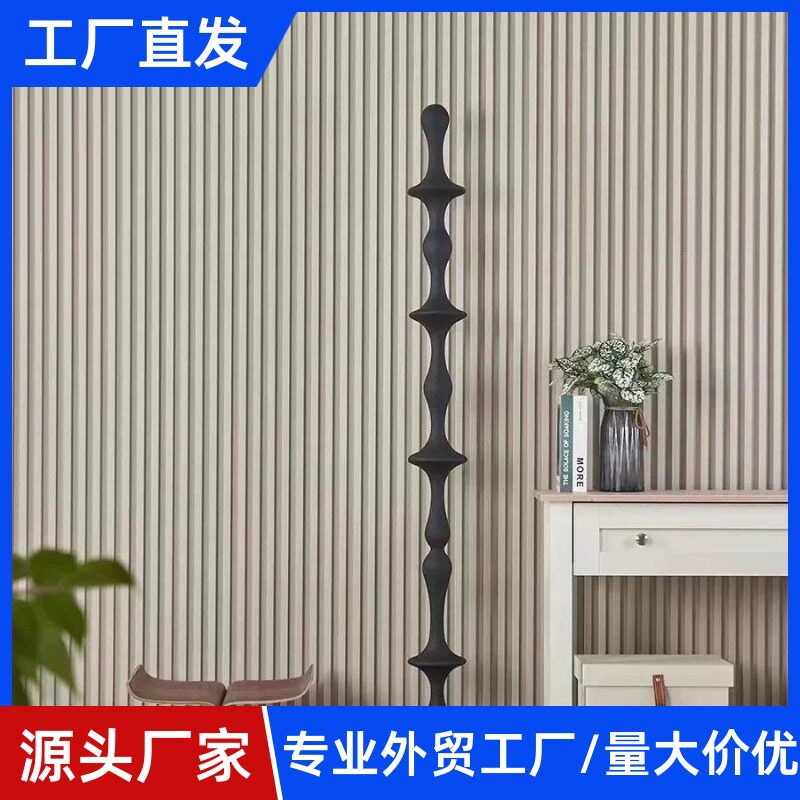 无尽之柱实木架子花架几何落地艺术摆件民宿酒店展厅墙角装饰高架