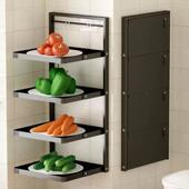 空省间可折叠房免安装 厨备菜用可折叠壁式 置物架新款 备菜FOS挂置