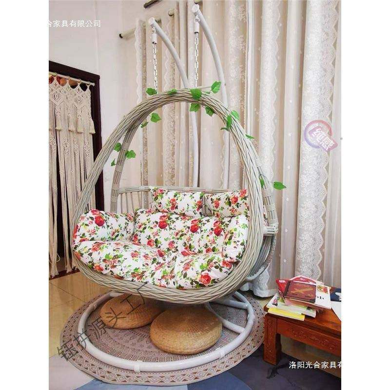 吊篮阳台摇子篮椅家用吊床懒件人秋KAK室内双千人吊椅椅摇椅三套