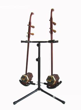 把二胡支京胡二架子落地式两放置架地架可放3把二胡架拖EFZ架折叠