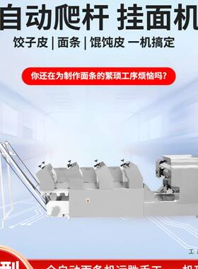 全ZFO机自大型面条重型一次成型面机多功能面挂条饺子皮馄动饨皮