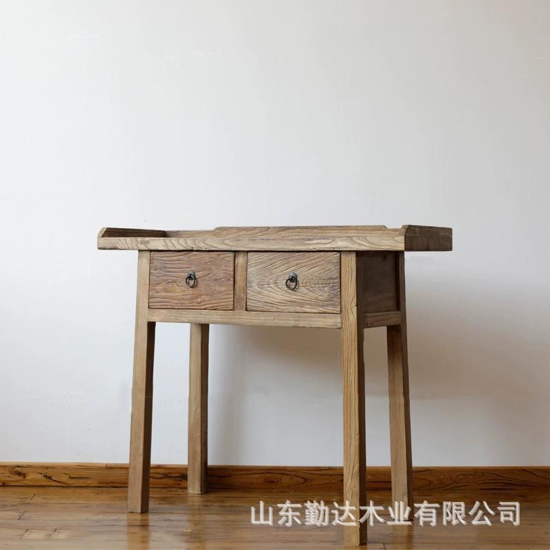 老榆木供香台H案佛用供台桌复家古立柜实桌木小条案桌新中式佛台